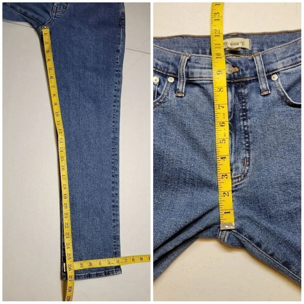Madewell The Mid Rise Perfect Vintage Jean Denim Blue Jeans - Picture 8 of 10